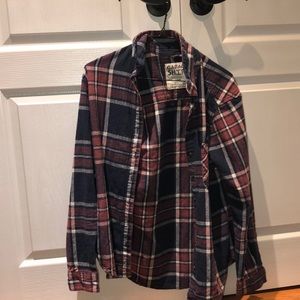 gently worn plaid long sleeve from garage!!
